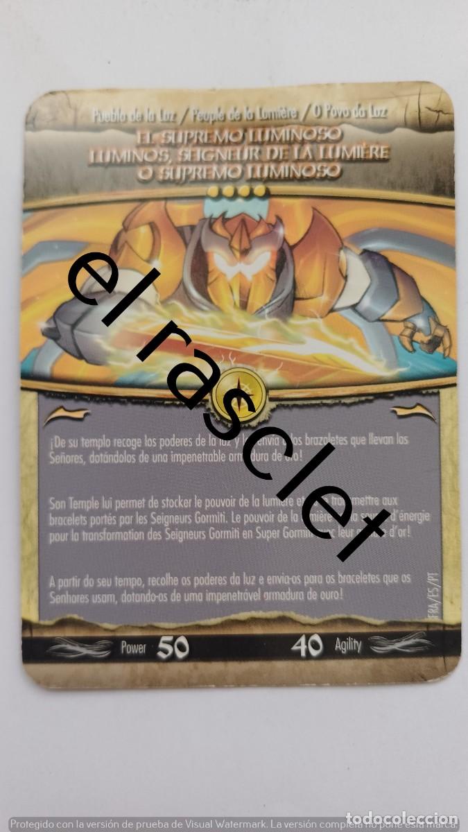 Trading Cards: CARTA /CROMO GORMITI -PUEBLO DE LUZ