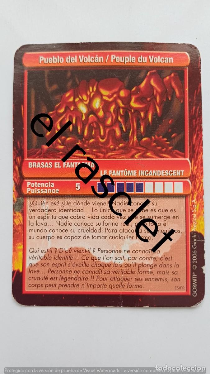 Trading Cards: CARTA /CROMO GORMITI -PUEBLO DEL VOLCAN
