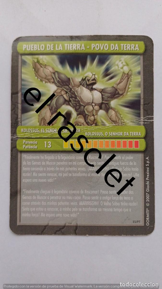 Trading Cards: CARTA /CROMO GORMITI -PUEBLO DE LA TIERRA
