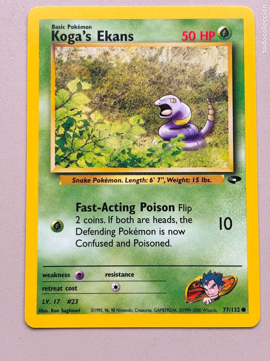 Trading Cards: POKEMON TCG - KOGA'S EKANS ( GYM CHALLENGE ) # 77