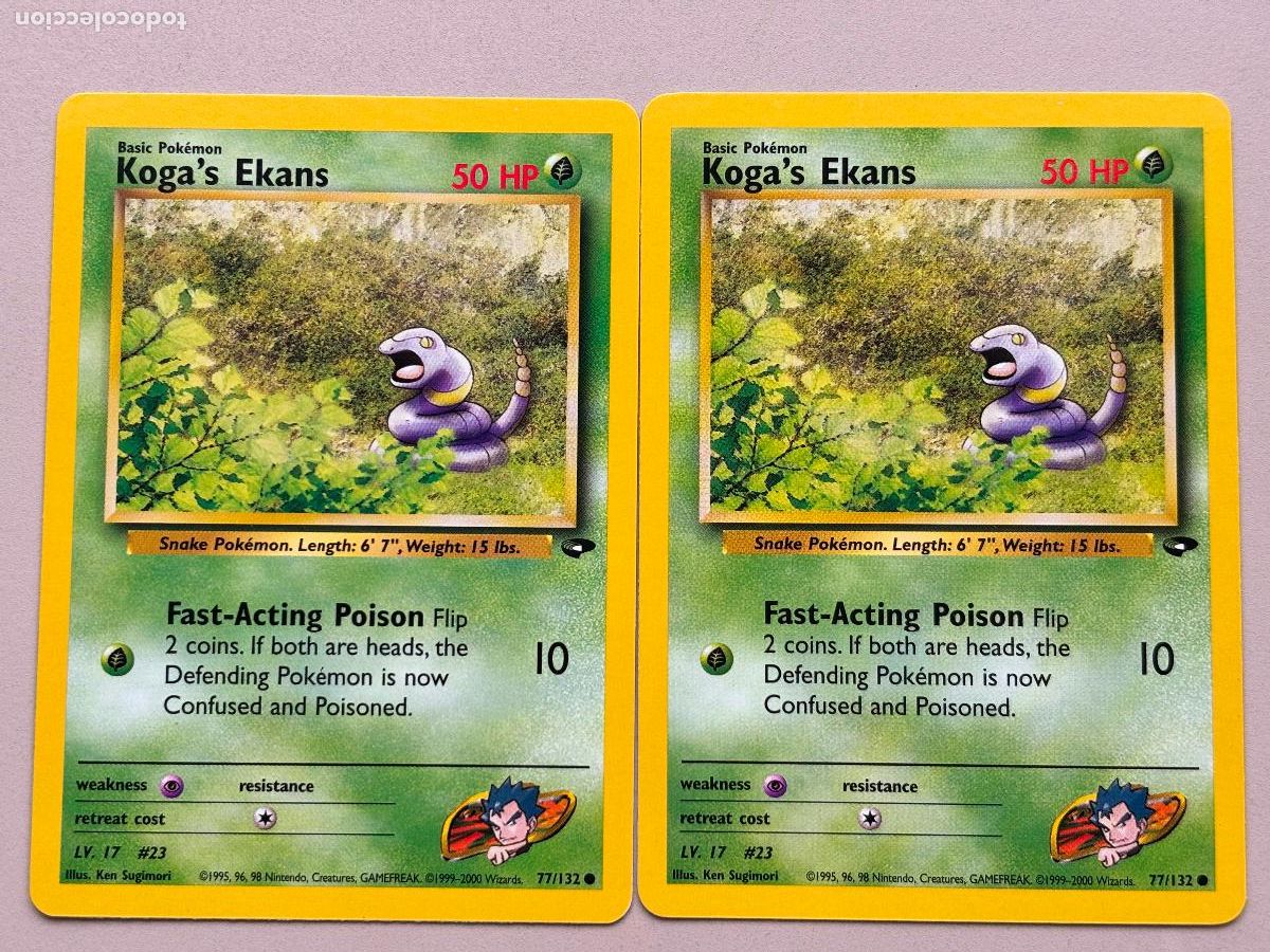 Trading Cards: POKEMON TCG - KOGA'S EKANS x 2 ( GYM CHALLENGE ) # 77