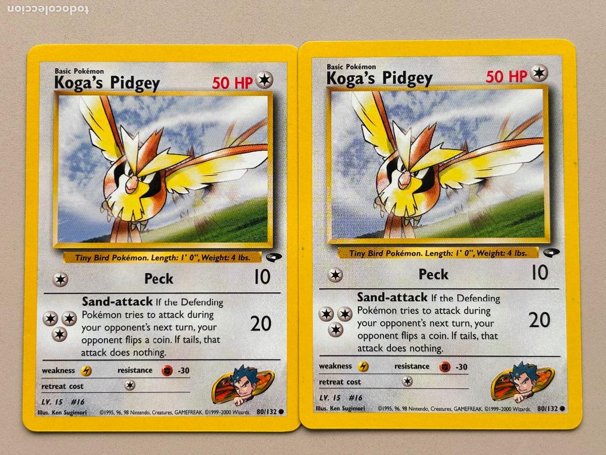 Trading Cards: POKEMON TCG - KOGA'S PIDGEY x 2 ( GYM CHALLENGE ) # 80