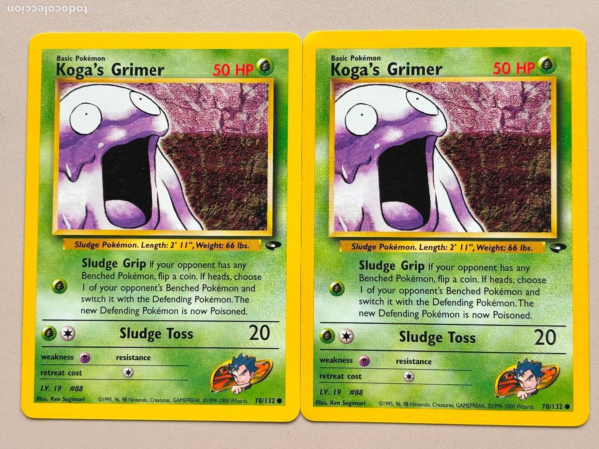 Trading Cards: POKEMON TCG - KOGA'S GRIMER x 2 ( GYM CHALLENGE ) # 78
