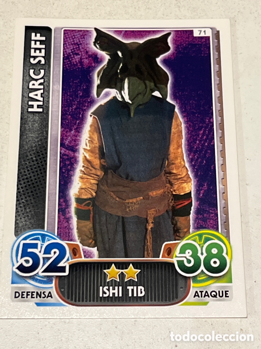 Trading Cards: Cromo Star Wars Topps Force Attax Trading Card N&deg;71 Harc Seff