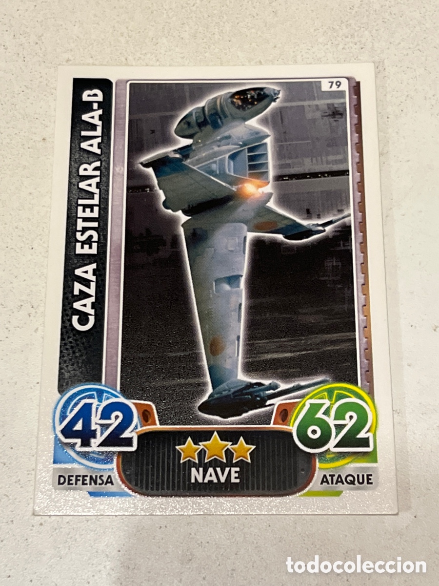 Trading Cards: Cromo Star Wars Topps Force Attax Trading Card N&deg;79 Caza Estelar Ala-B