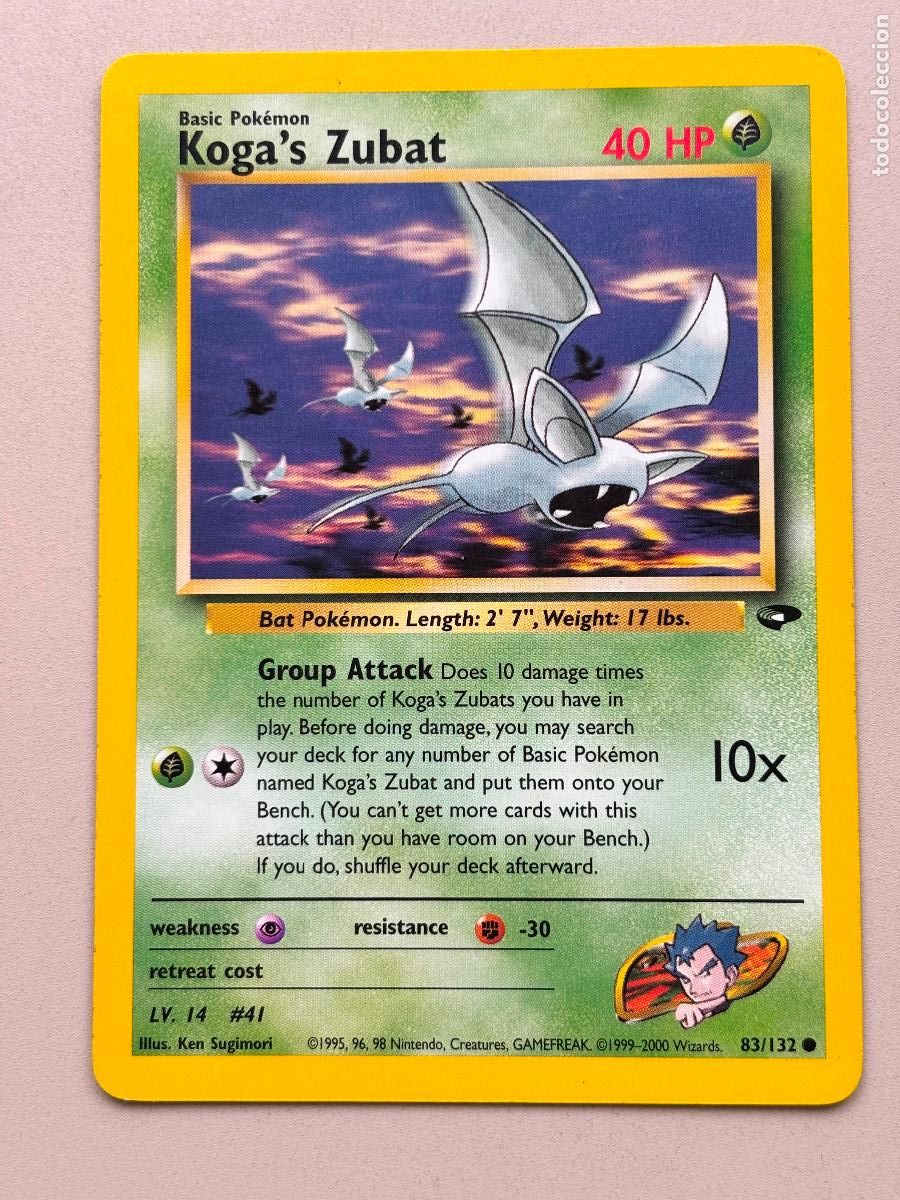 Trading Cards: POKEMON TCG - KOGA'S ZUBAT ( GYM CHALLENGE ) # 83
