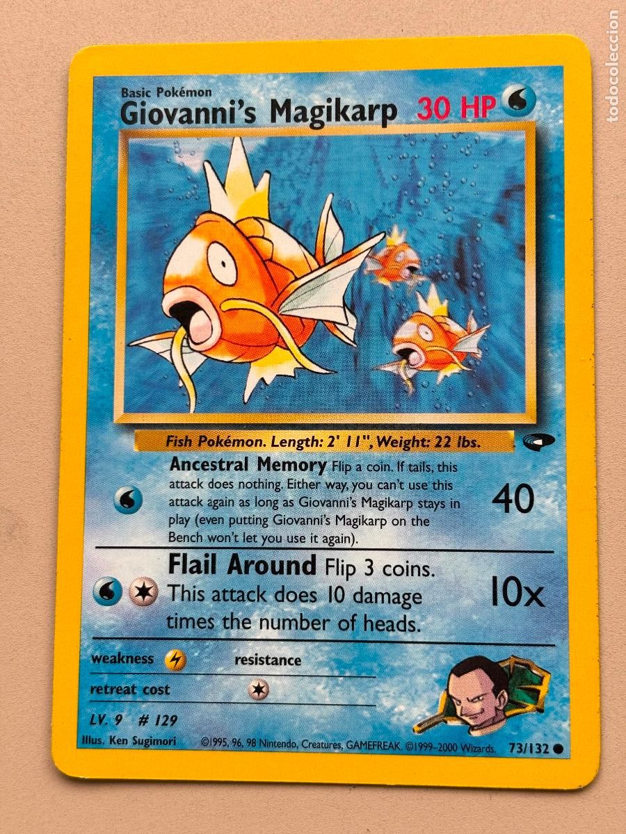 Trading Cards: POKEMON TCG - GIOVANNI'S MAGIKARP ( GYM CHALLENGE ) # 73