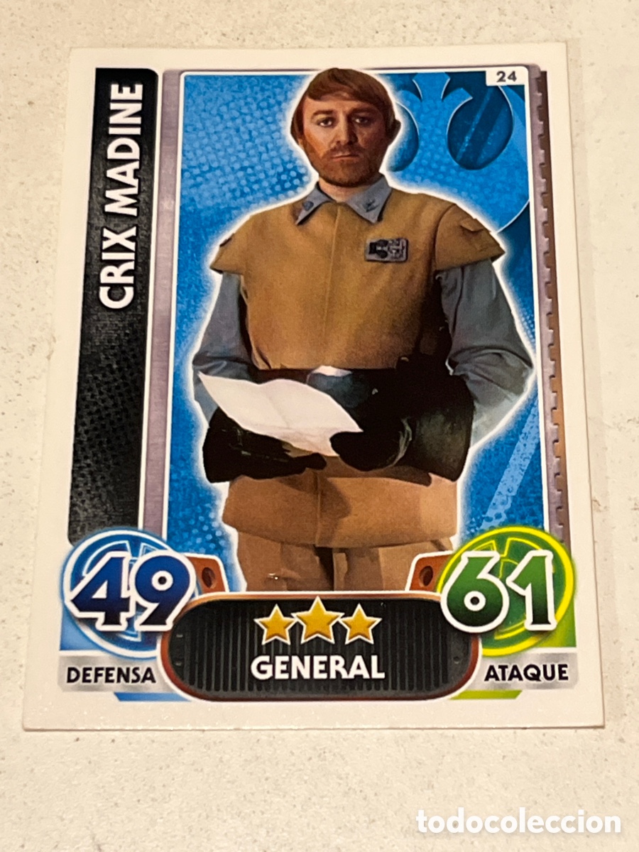Trading Cards: Cromo Star Wars Topps Force Attax Trading Card N&deg;24 Crix Madine