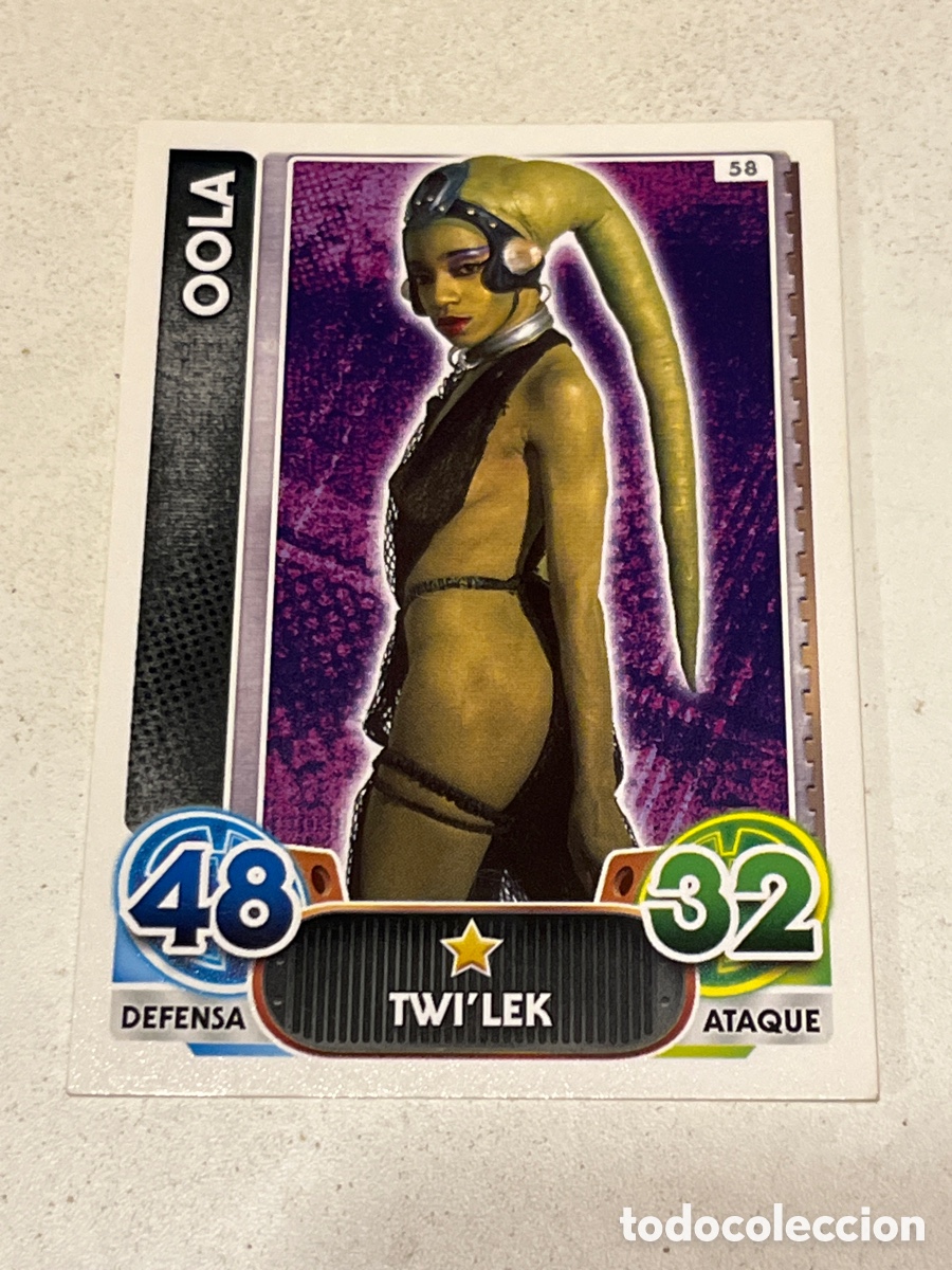 Trading Cards: Cromo Star Wars Topps Force Attax Trading Card N&deg;58 Oola