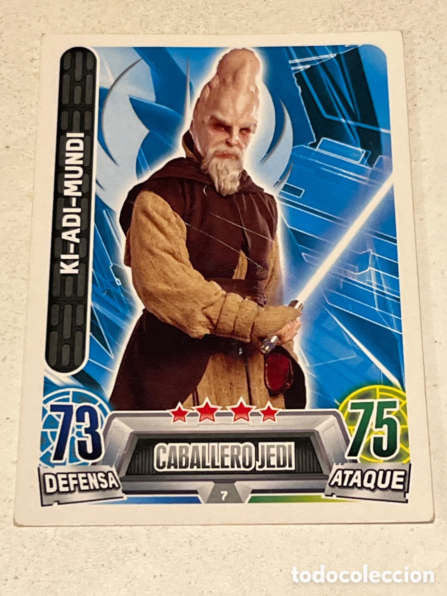 Trading Cards: Cromo Star Wars Topps Force Attax Trading Card N&deg;7 Ki-Adi-Mundi