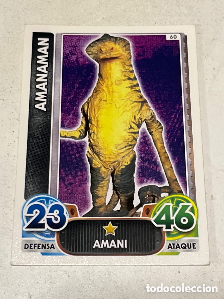 Trading Cards: Cromo Star Wars Topps Force Attax Trading Card N&deg;60 Amanaman