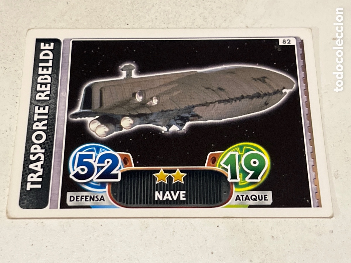 Trading Cards: Cromo Star Wars Topps Force Attax Trading Card N&deg;82 Transporte Rebelde