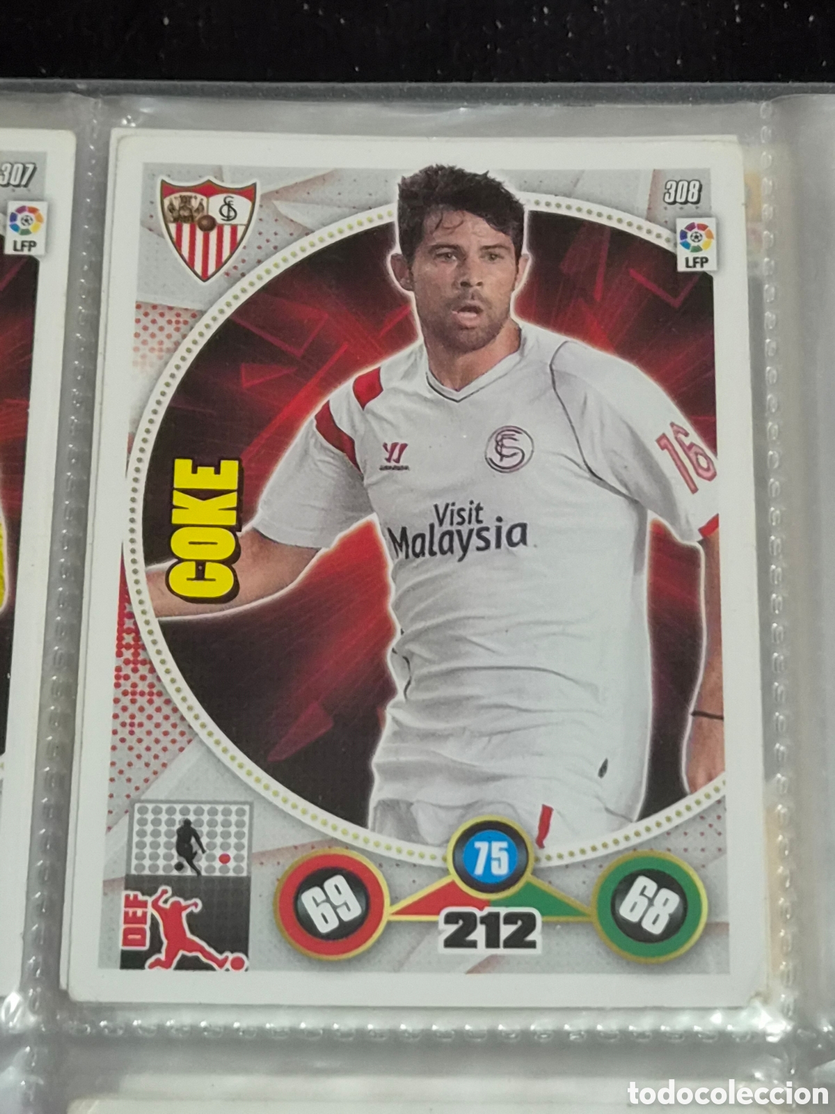 Trading Cards: 308 - COKE , SEVILLA ADRENALYN 2014-2015