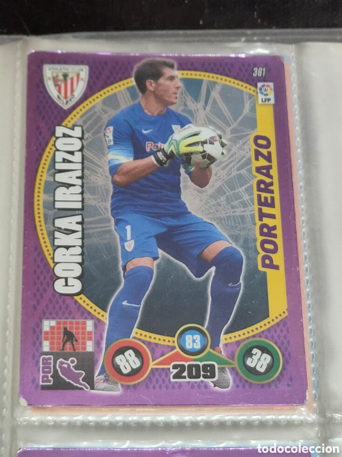 Trading Cards: 361 - GORKA IRAIZOZ, AT.BILBAO PORTERAZO ADRENALYN 2014-2015
