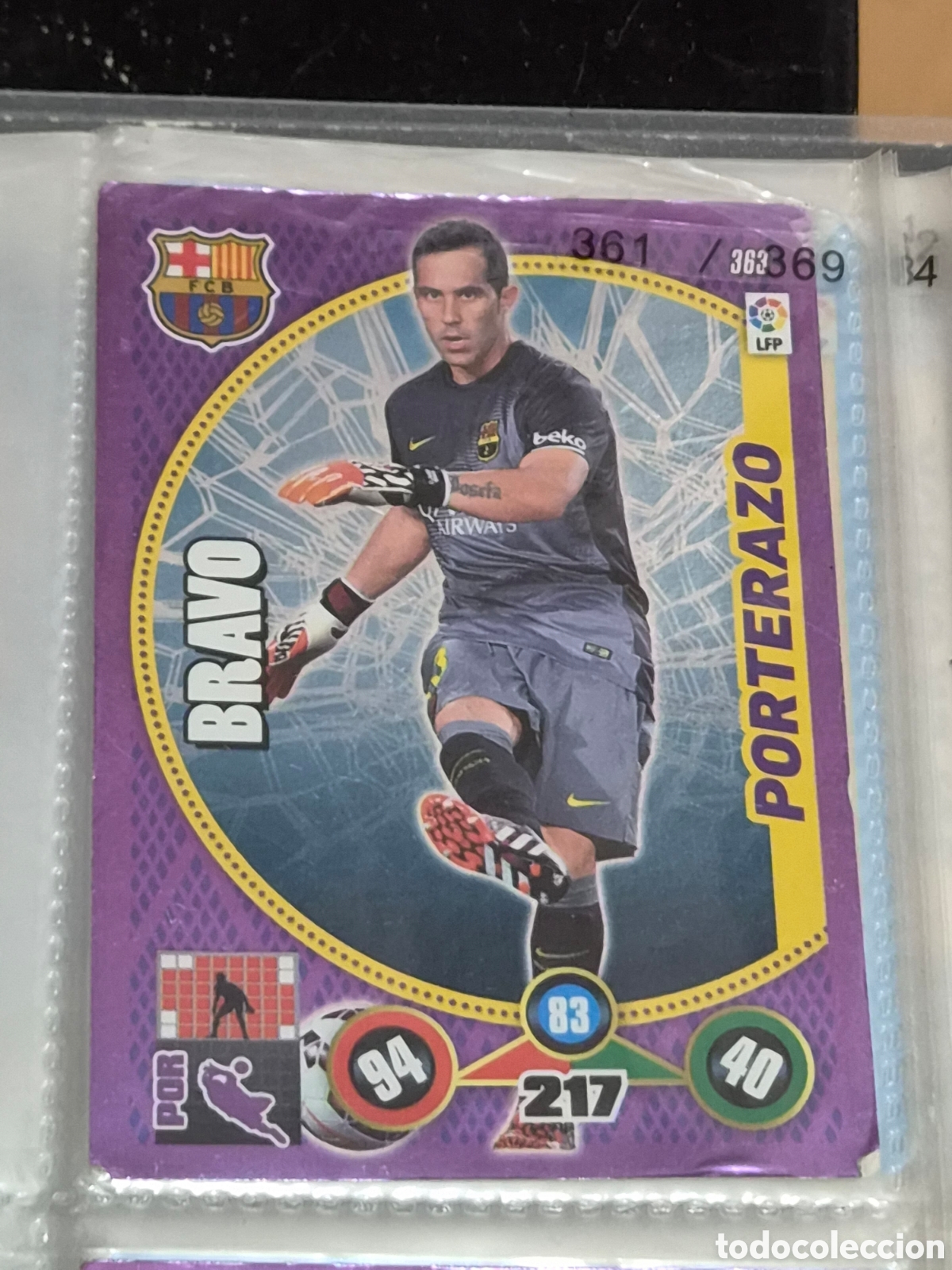 Trading Cards: 363 - BRAVO , BARCELONA PORTERAZO ADRENALYN 2014-2015