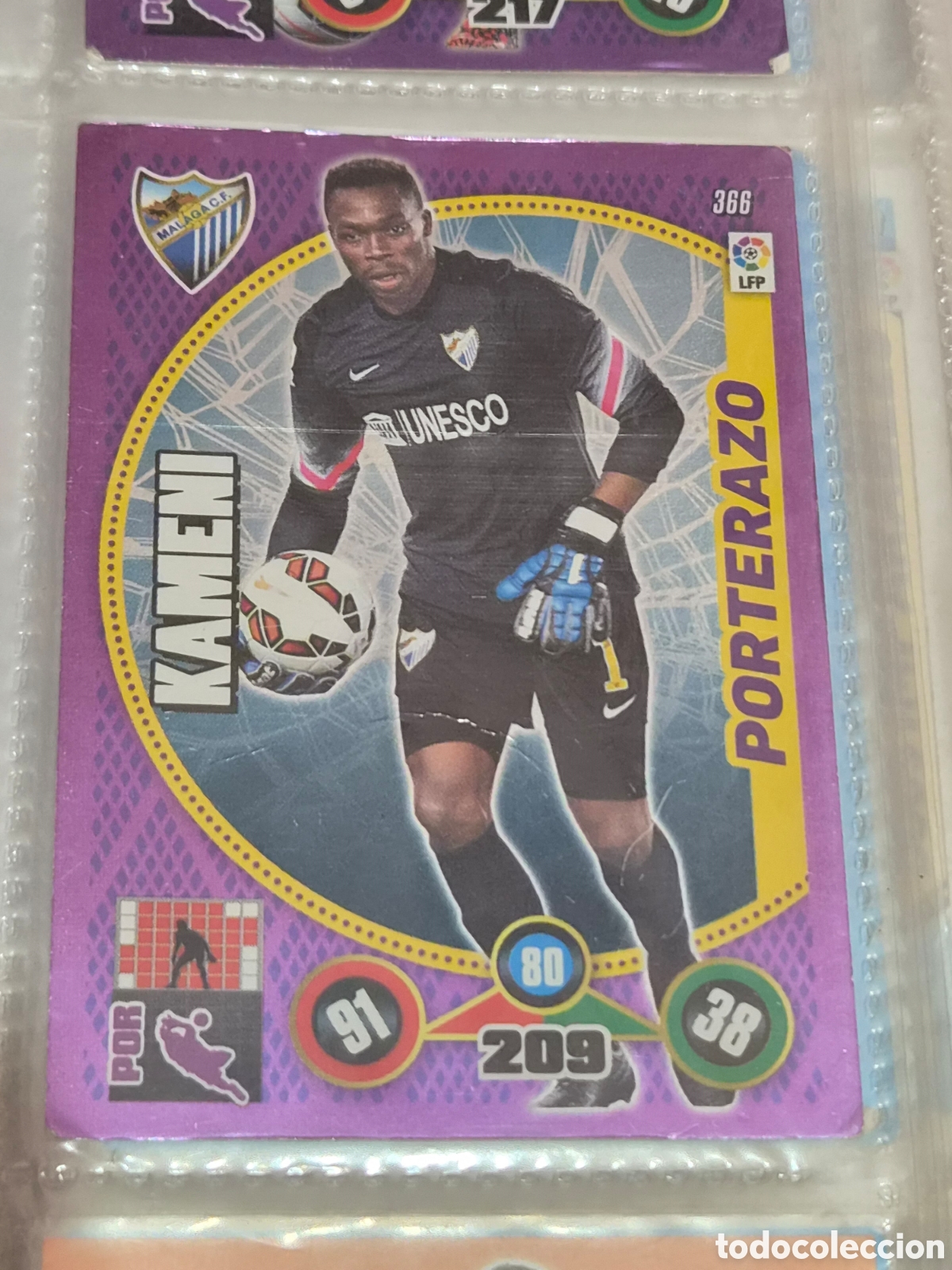 Trading Cards: 366 - KAMENI, M&Aacute;LAGA PORTERAZO ADRENALYN 2014-2015