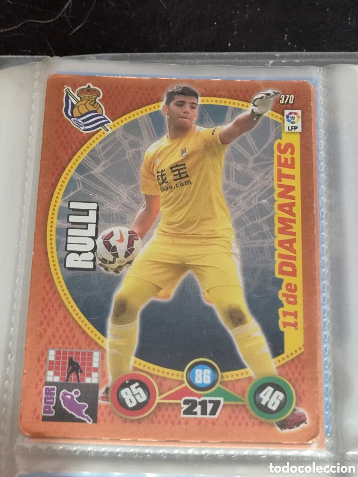 Trading Cards: 370 - RULLI , REAL SOCIEDAD 11 DE DIAMANTES ADRENALYN 2014-2015