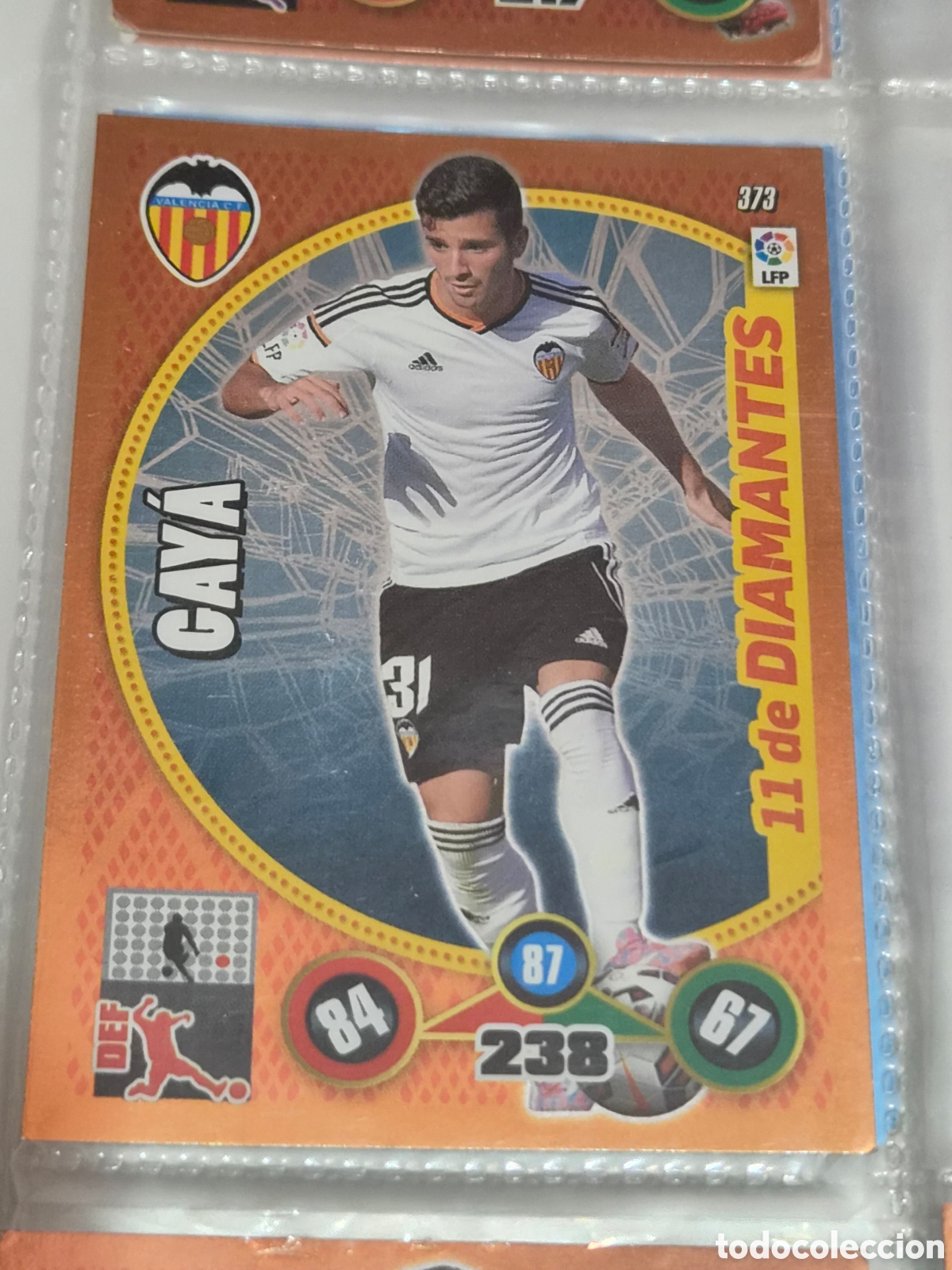 Trading Cards: 373 - GAY&Aacute; , VALENCIA 11 DE DIAMANTES ADRENALYN 2014-2015