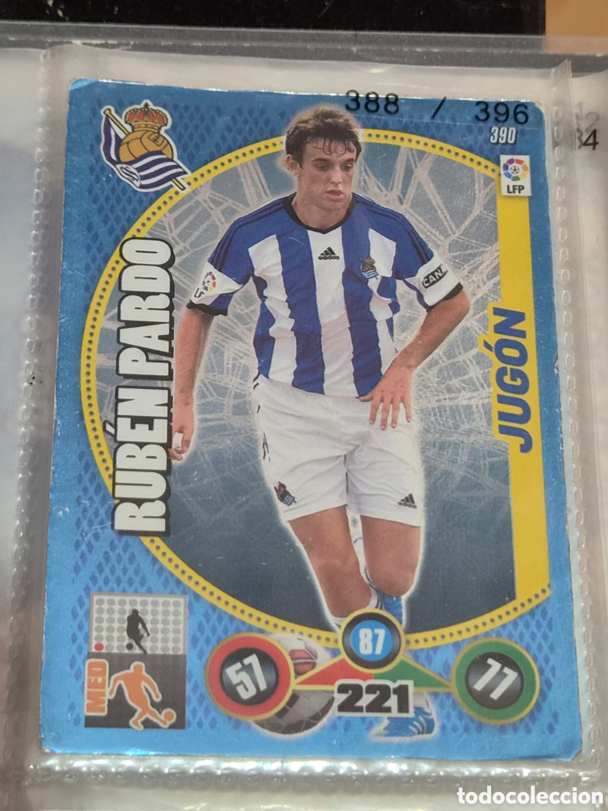 Trading Cards: 390 - RUBEN PARDO, REAL SOCIEDAD JUGON ADRENALYN 2014-2015