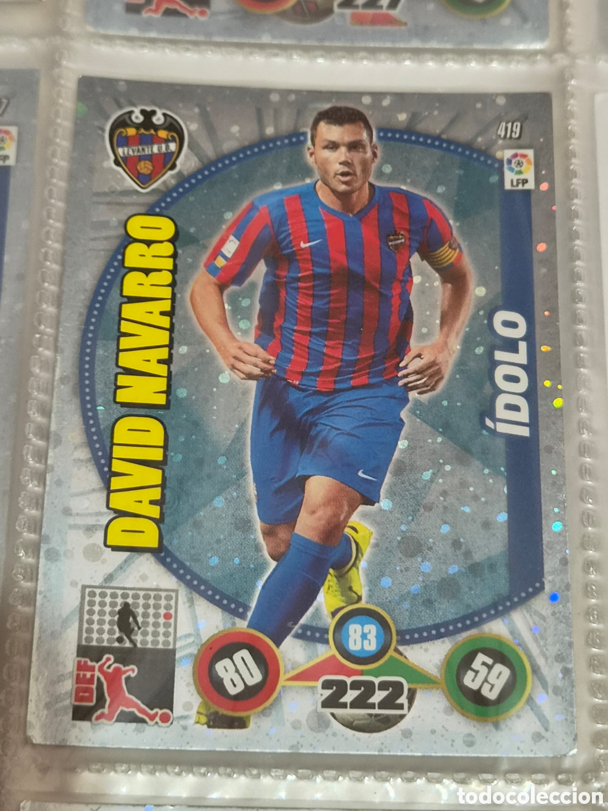 Trading Cards: 419 - DAVID NAVARRO, LEVANTE IDOLO ADRENALYN 2014-2015