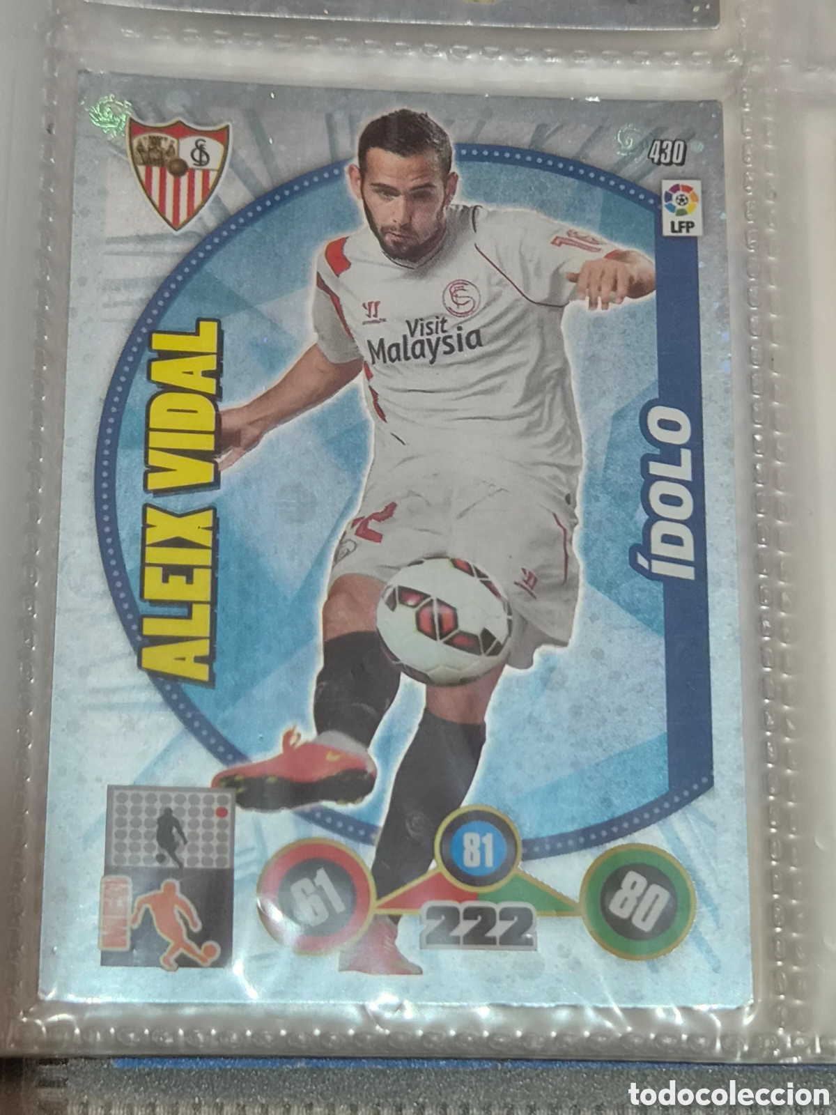 Trading Cards: 430 - ALEIX VIDAL, SEVILLA IDOLO ADRENALYN 2014-2015