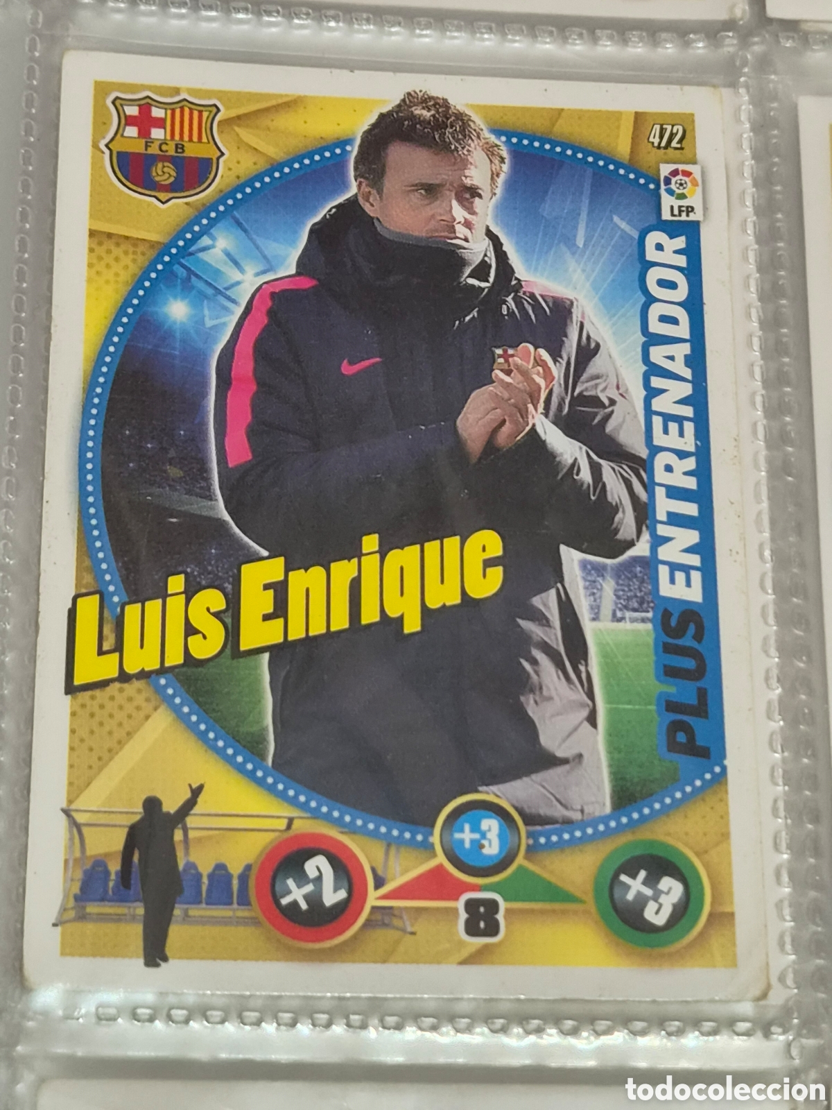 Trading Cards: 472 - LUIS ENRIQUE, BARCELONA ENTRENADOR ADRENALYN 2014-2015