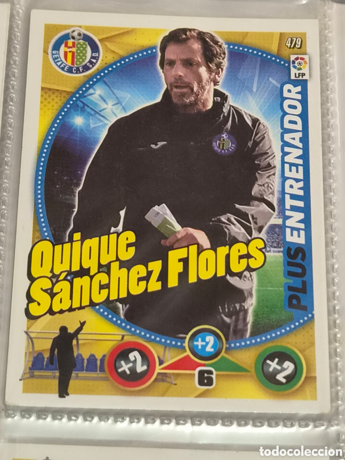 Trading Cards: 479 - QUIQUE FLORES , GETAFE ENTRENADOR ADRENALYN 2014-2015