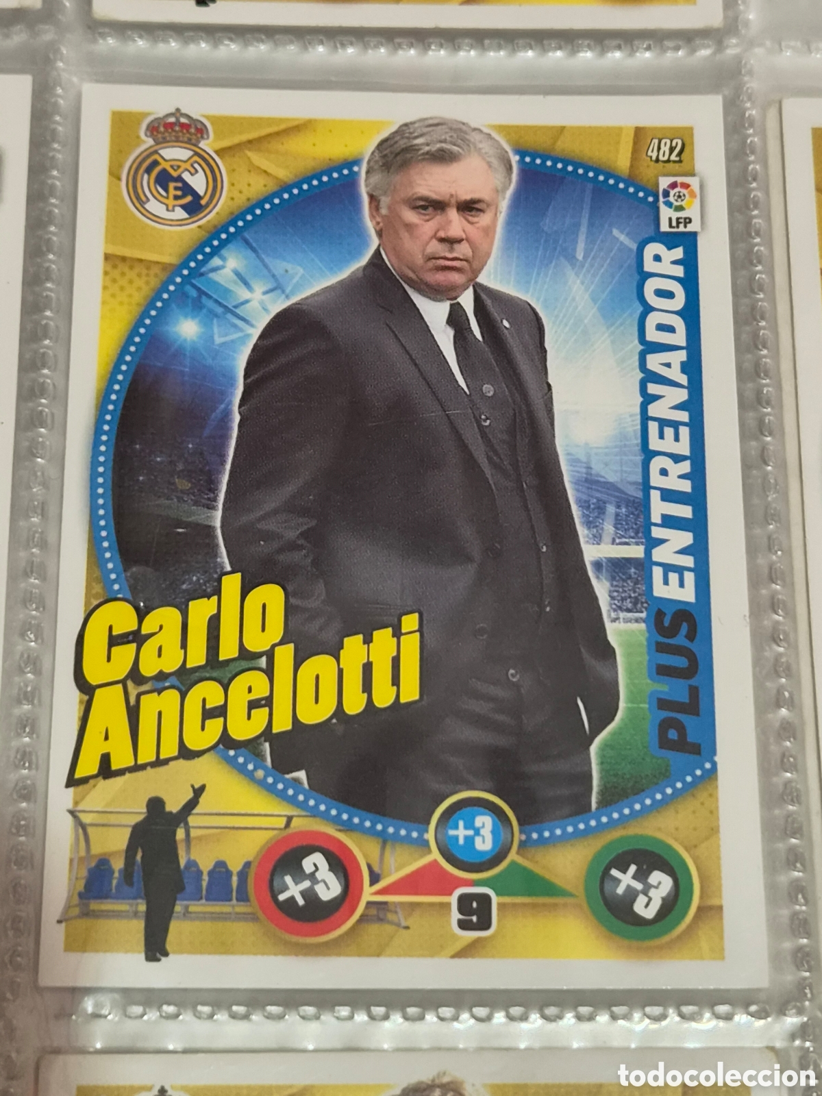 Trading Cards: 482 - ANCELOTTI , REAL MADRID ENTRENADOR ADRENALYN 2014-2015