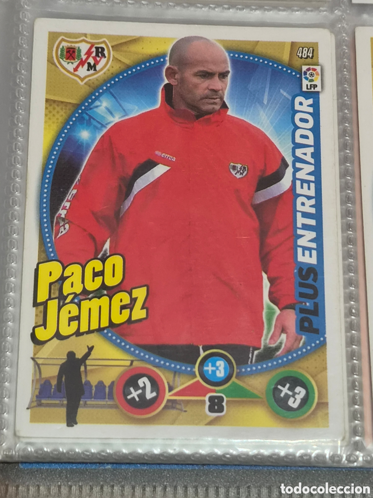 Trading Cards: 484 - PACO JEMEZ, RAYO VALLECANO ENTRENADOR ADRENALYN 2014-2015