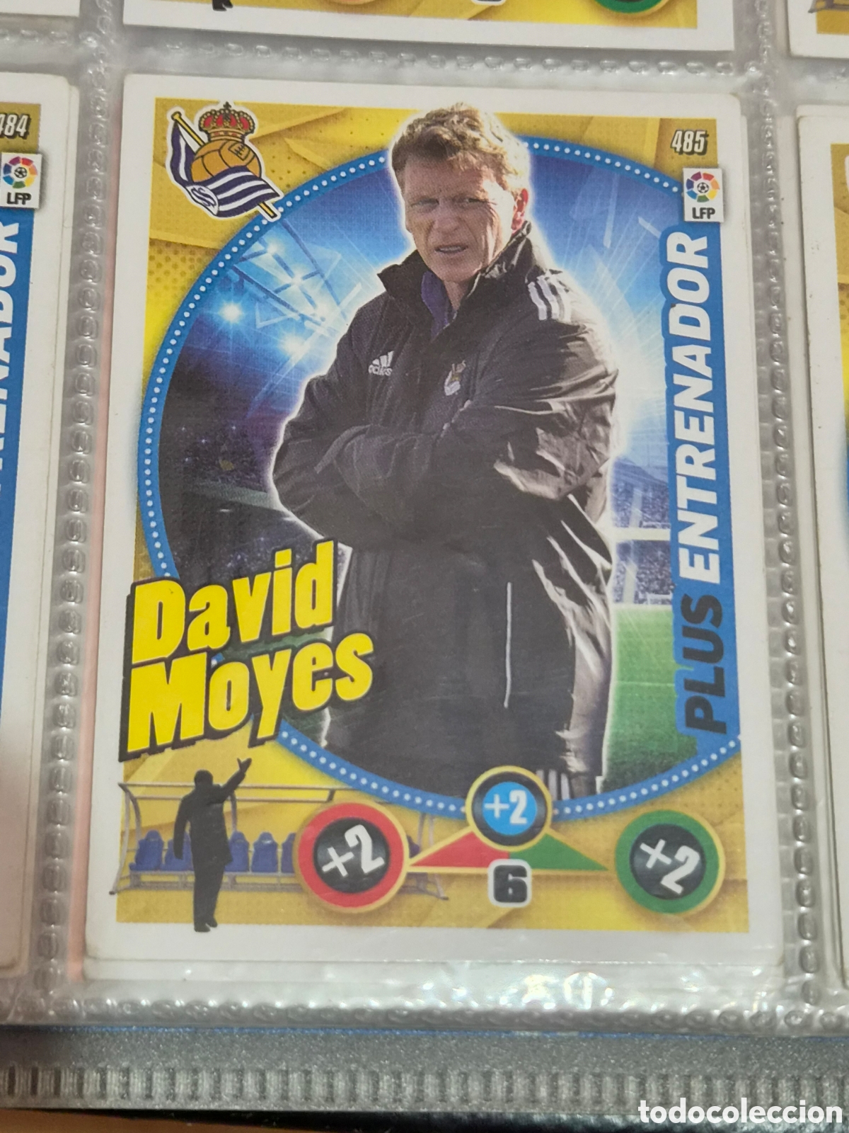 Trading Cards: 485 - DAVID MOYES , REAL SOCIEDAD ENTRENADOR ADRENALYN 2014-2015
