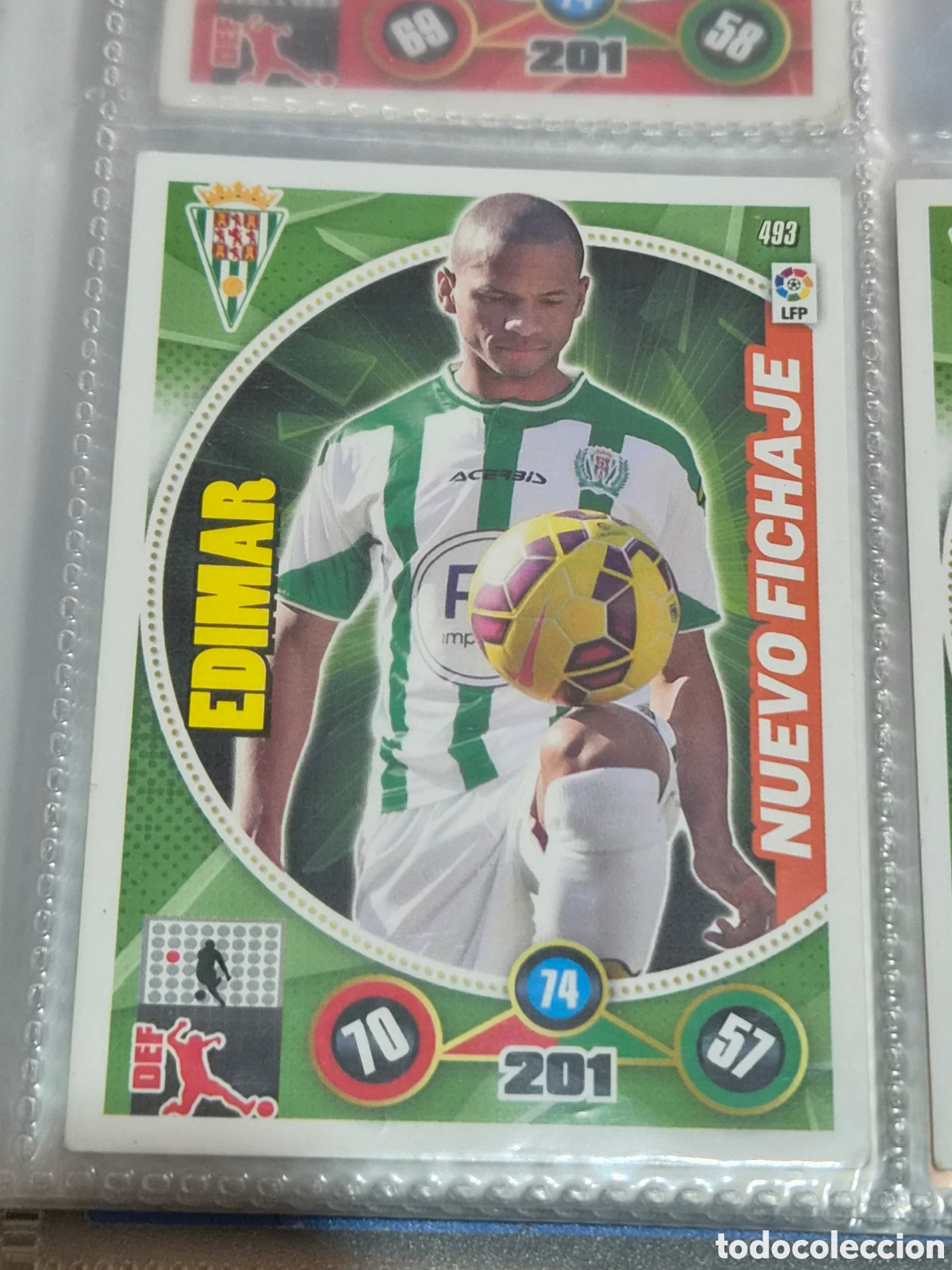 Trading Cards: 493 - EDIMAR , C&Oacute;RDOBA NUEVO FICHAJE ADRENALYN 2014-2015