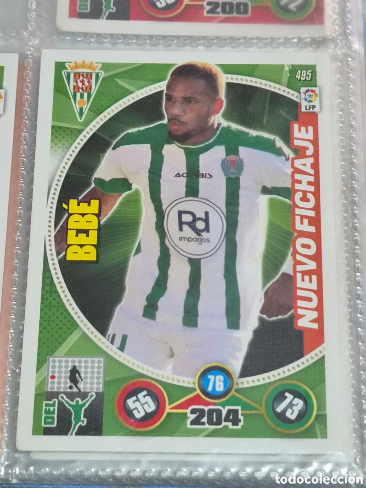 Trading Cards: 495 - BEB&Eacute; , C&Oacute;RDOBA NUEVO FICHAJE ADRENALYN 2014-2015