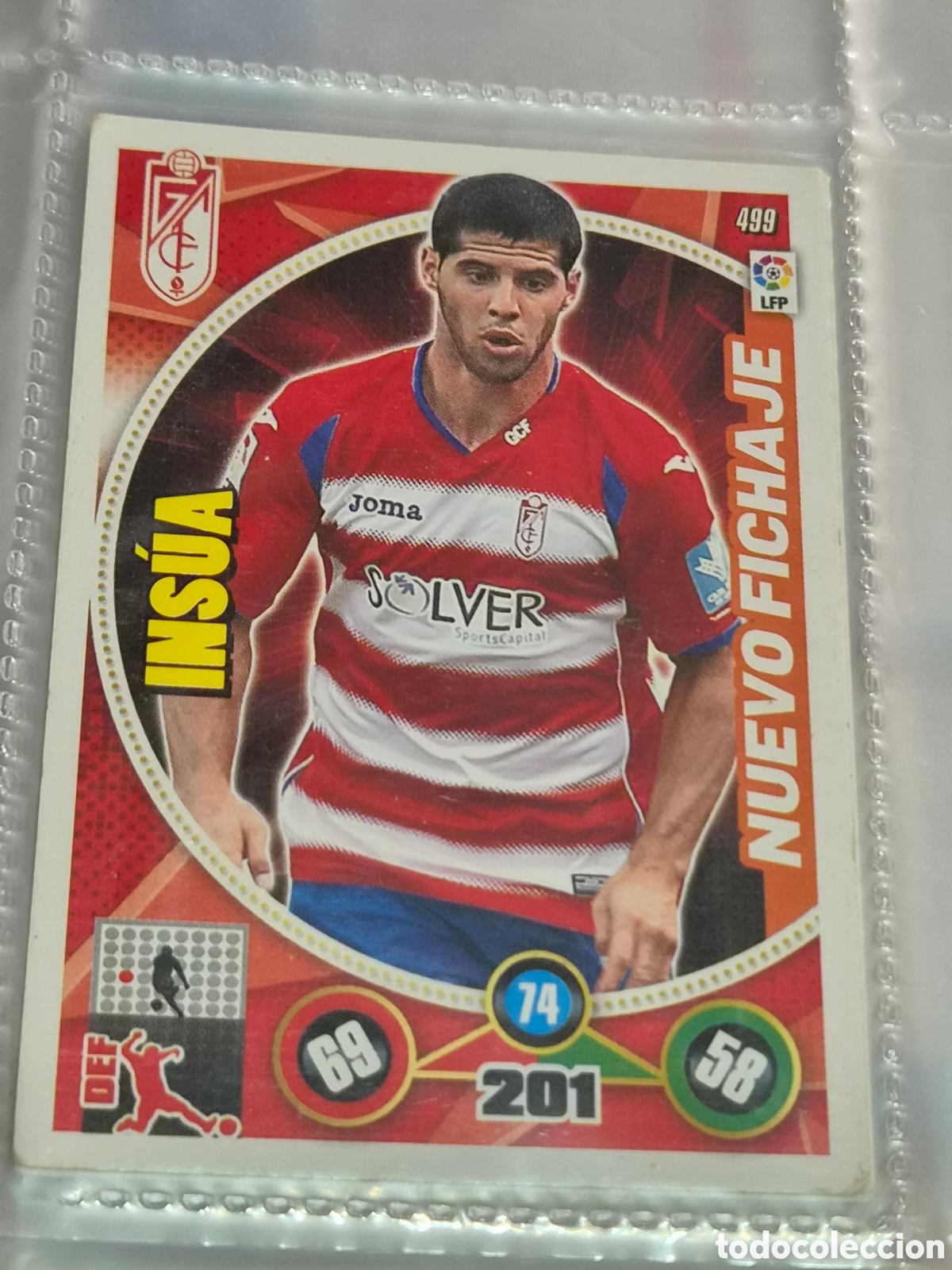 Trading Cards: 499 - INSUA, GRANADA NUEVO FICHAJE ADRENALYN 2014-2015