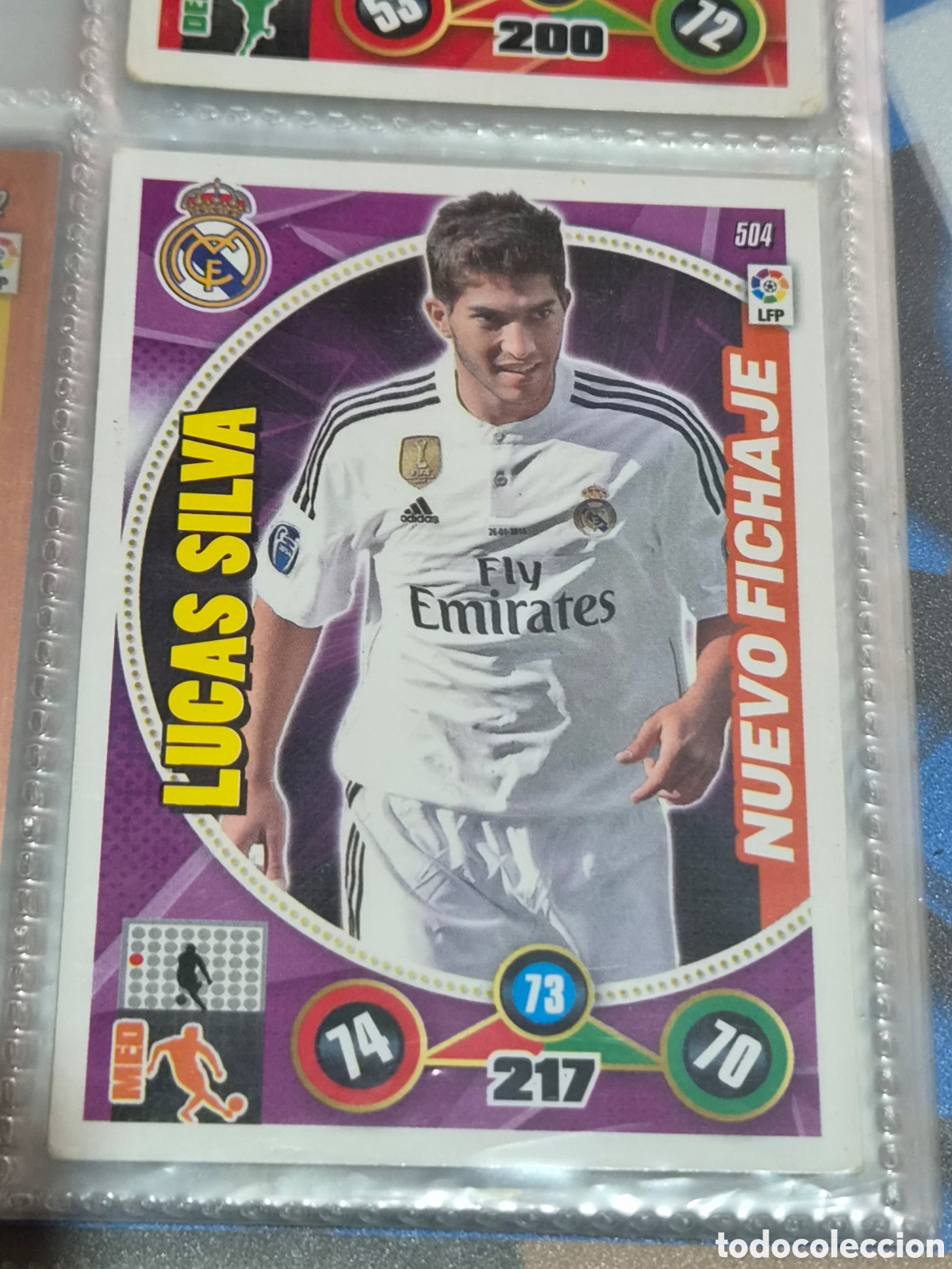 Trading Cards: 504 - LUCAS SILVA, REAL MADRID NUEVO FICHAJE ADRENALYN 2014-2015