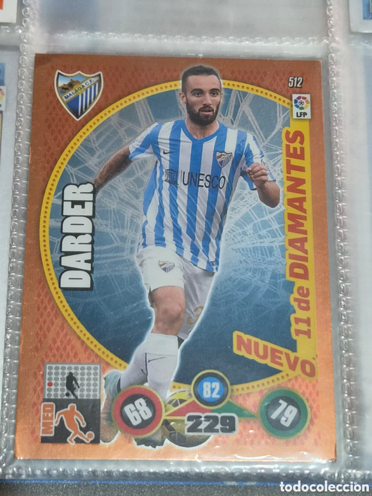 Trading Cards: 512 - DARDER, M&Aacute;LAGA NUEVO 11 DE DIAMANTES ADRENALYN 2014-2015