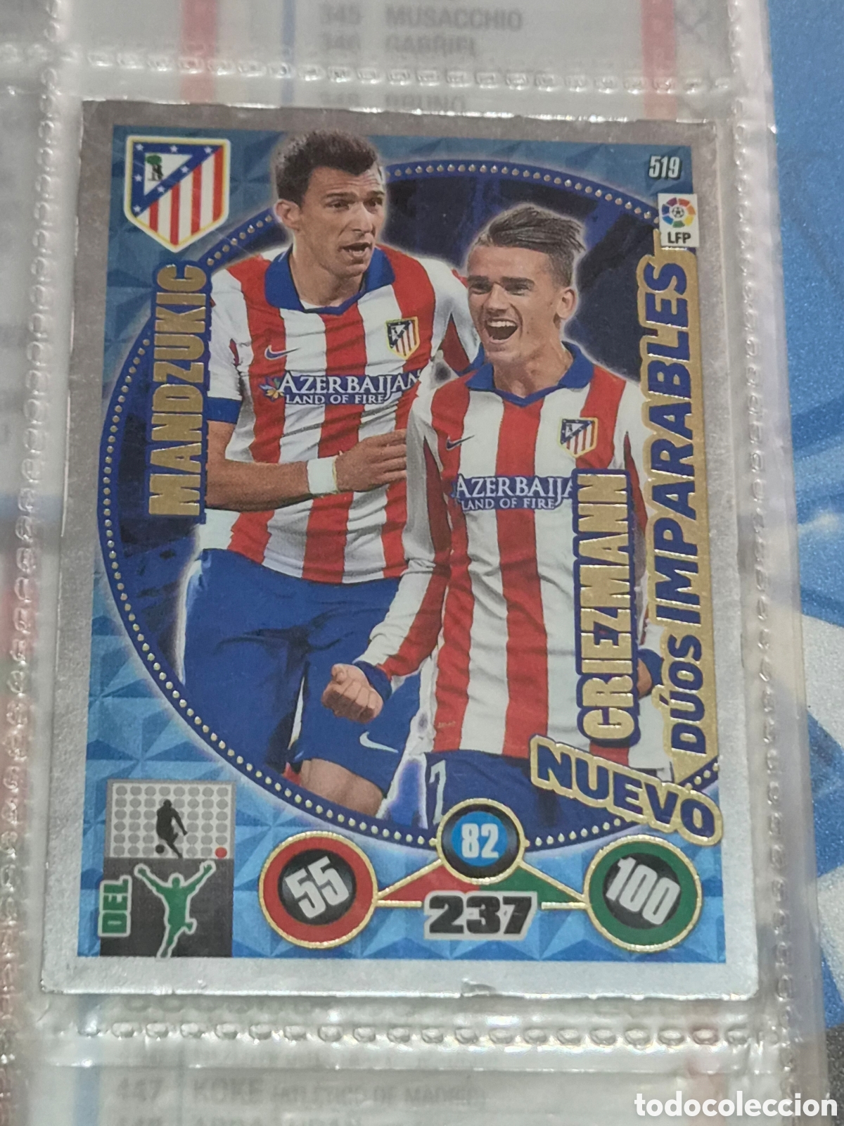 Trading Cards: 519 - NUEVO DUOS IMPARABLES AT.MADRID ADRENALYN 2014-2015
