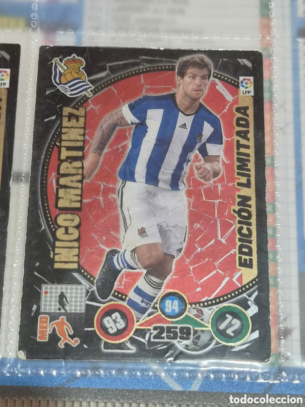 Trading Cards: I&Ntilde;IGO MART&Iacute;NEZ, REAL SOCIEDAD EDICI&Oacute;N LIMITADA ADRENALYN 2014-2015