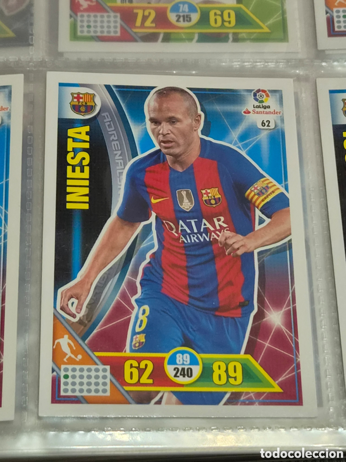 Trading Cards: 62 - INIESTA, BARCELONA ADRENALYN 2016 2017