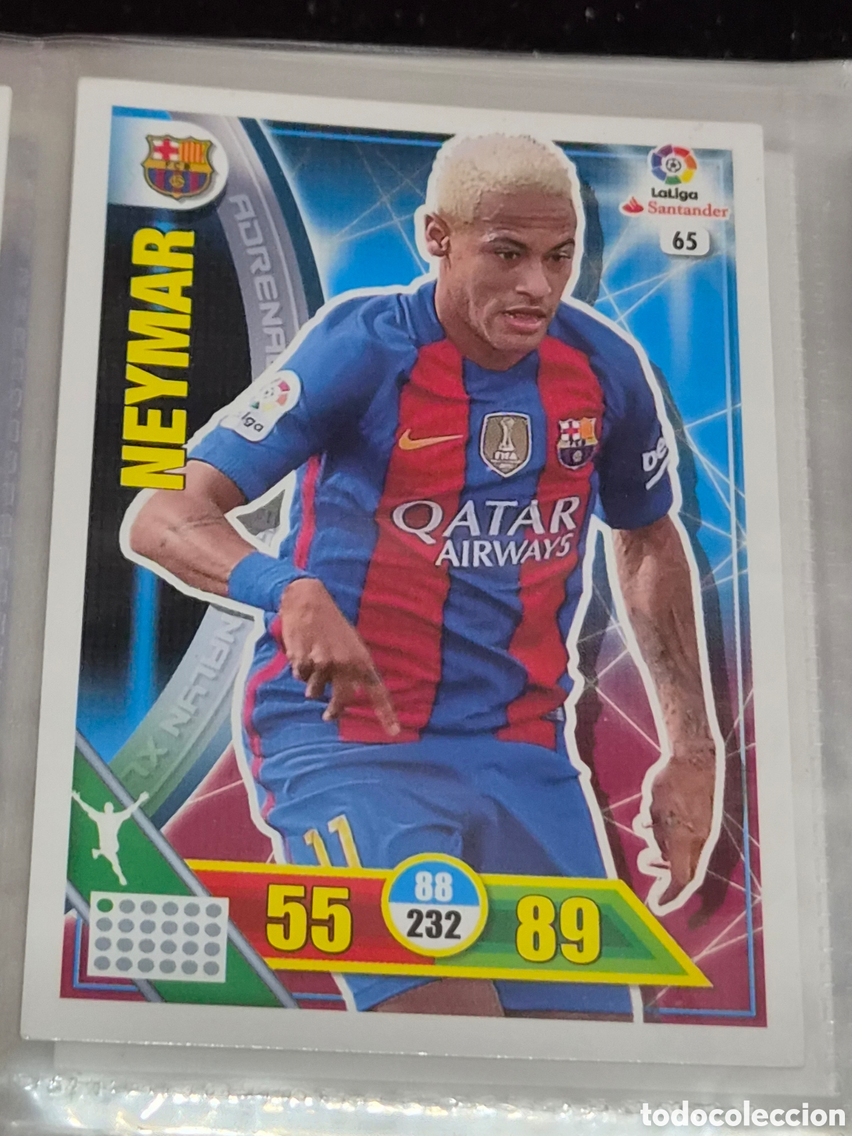 Trading Cards: 65 - NEYMAR, BARCELONA ADRENALYN 2016 2017