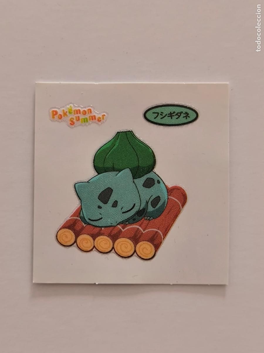 Trading Cards: POKEMON DAIICHI PAN - BULBASAUR SUMMER - DECO CHARA BREAD STICKER / SEAL - ORIGINAL JAPON (&Ntilde;7C2)