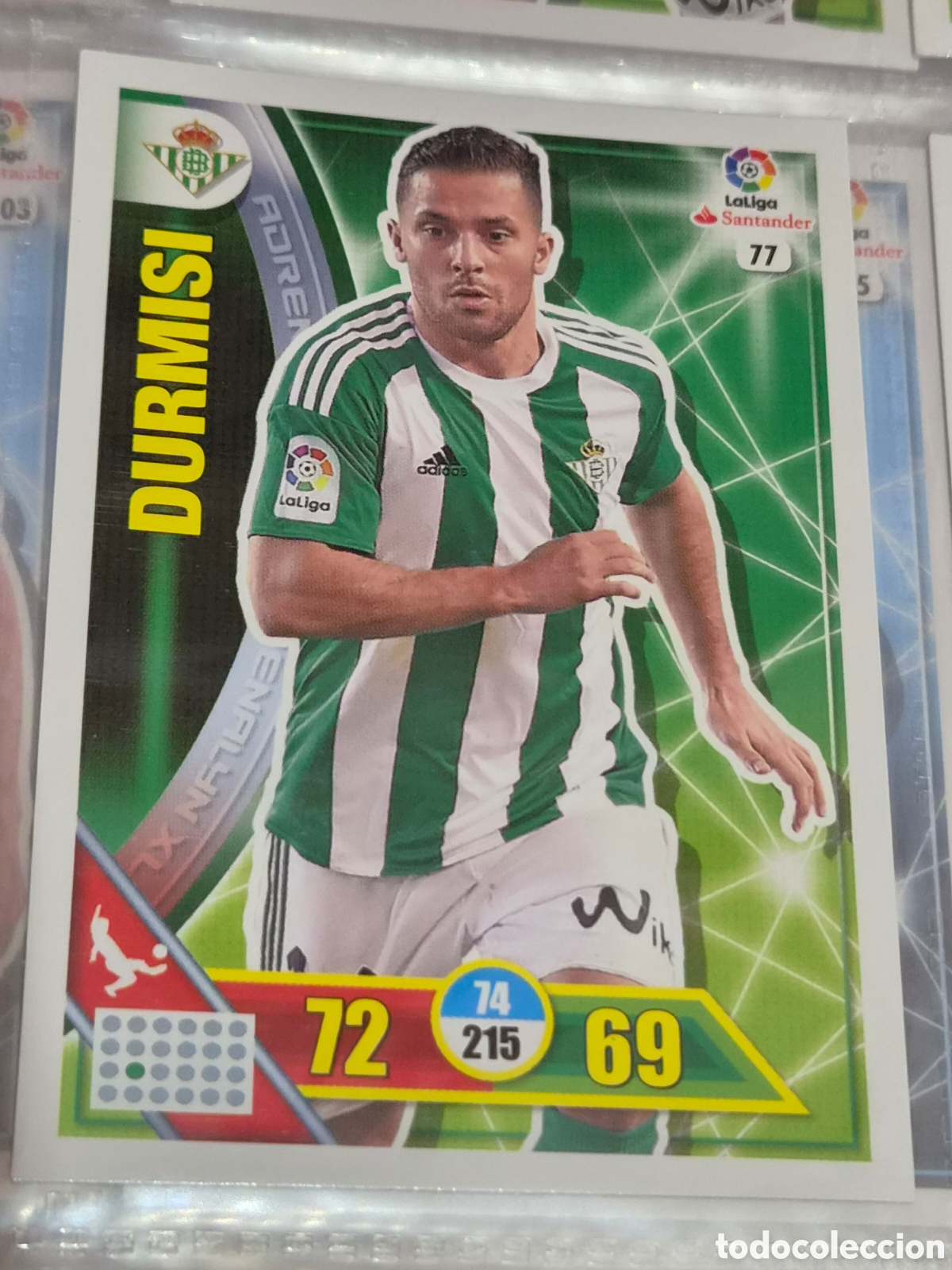 Trading Cards: 77 - DURMISI , BETIS ADRENALYN 2016 2017