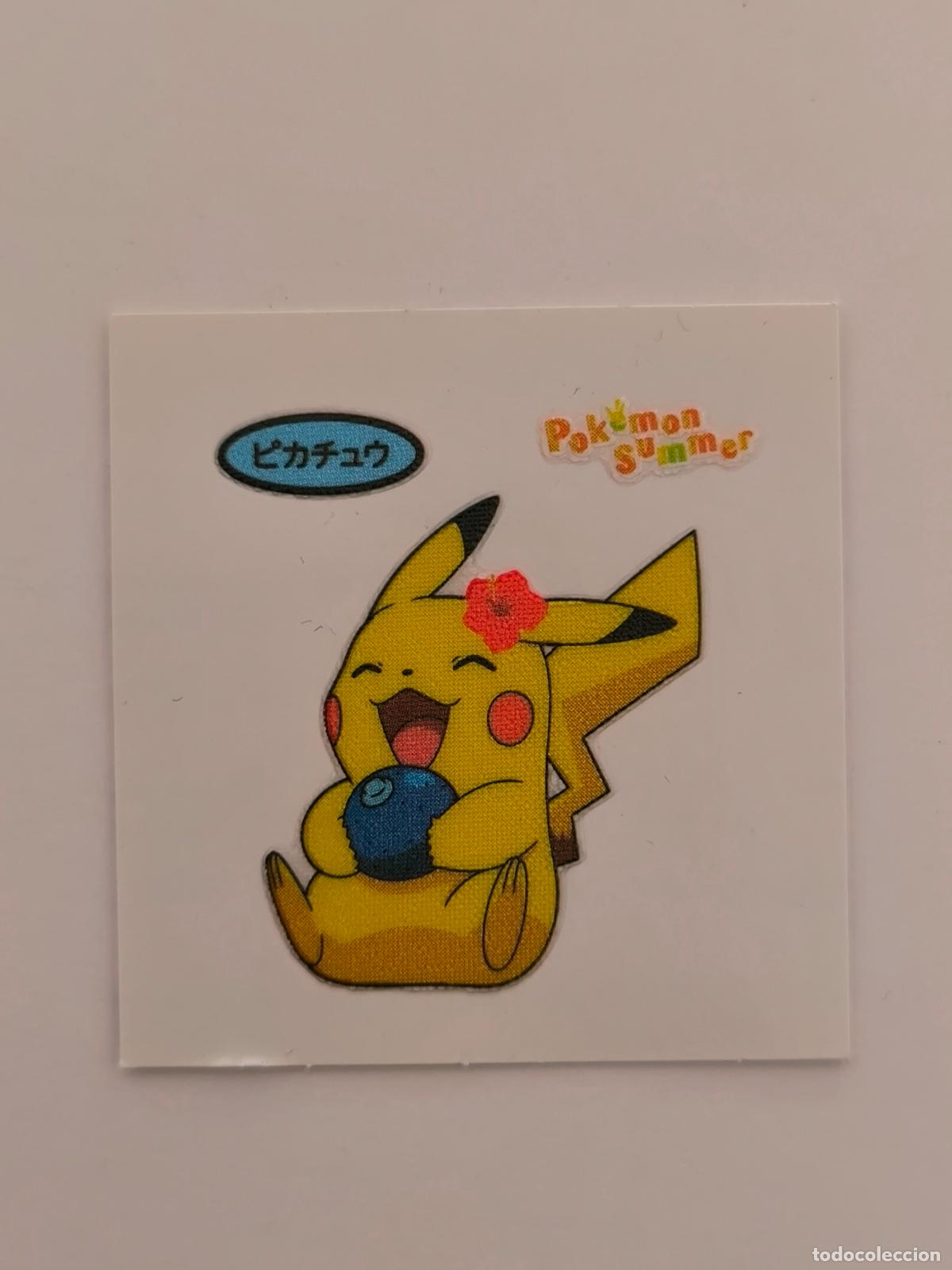 Trading Cards: POKEMON DAIICHI PAN - PIKACHU SUMMER - DECO CHARA BREAD STICKER / SEAL - ORIGINAL JAPON (&Ntilde;7C2)