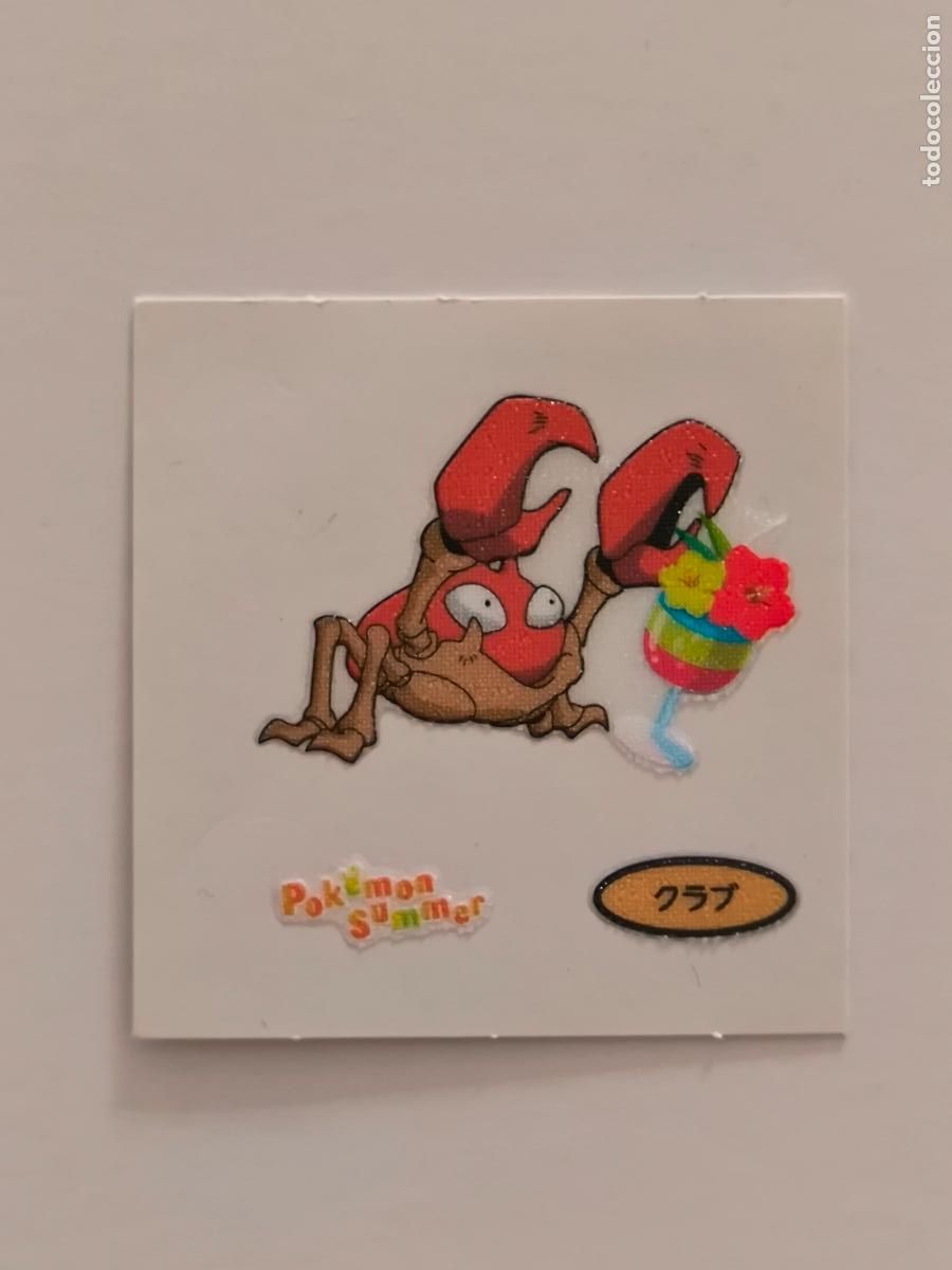Trading Cards: POKEMON DAIICHI PAN - KRABBY SUMMER - DECO CHARA BREAD STICKER / SEAL - ORIGINAL JAPON (&Ntilde;7C1)