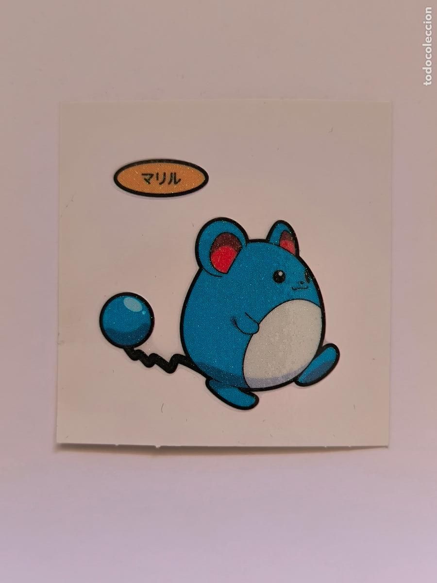 Trading Cards: POKEMON DAIICHI PAN - MARILL - DECO CHARA BREAD STICKER / SEAL - ORIGINAL JAPON (&Ntilde;7C1)