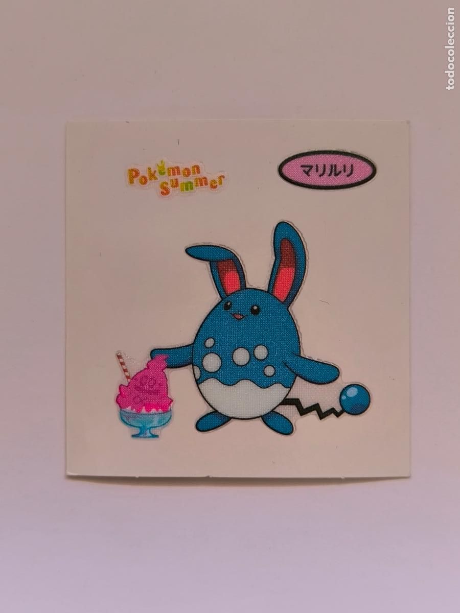 Trading Cards: POKEMON DAIICHI PAN - AZUMARILL SUMMER - DECO CHARA BREAD STICKER / SEAL - ORIGINAL JAPON (&Ntilde;7C2)