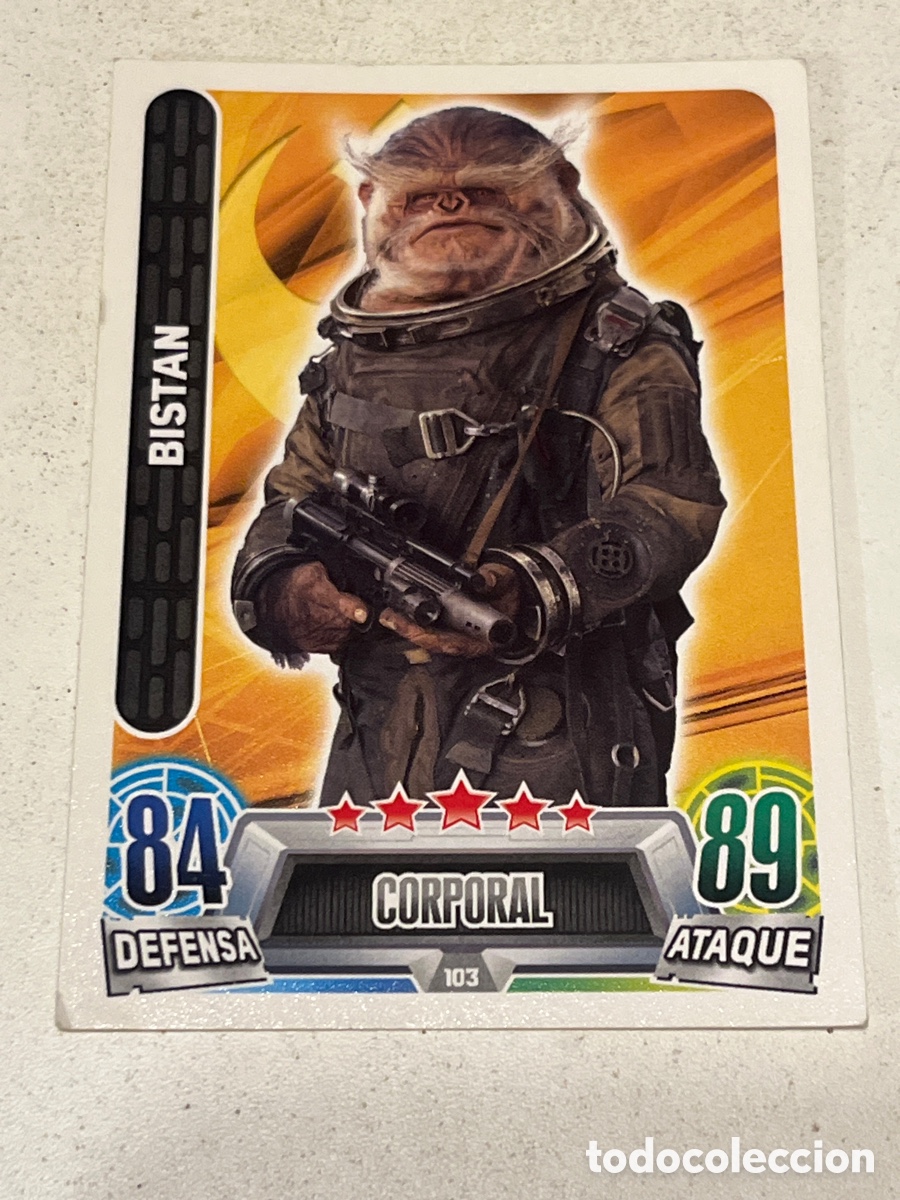Trading Cards: Cromo Star Wars Topps Force Attax Trading Card N&deg;103 Bistan