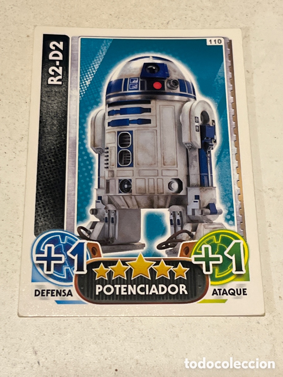 Trading Cards: Cromo Star Wars Topps Force Attax Trading Card N&deg;110 R2-D2