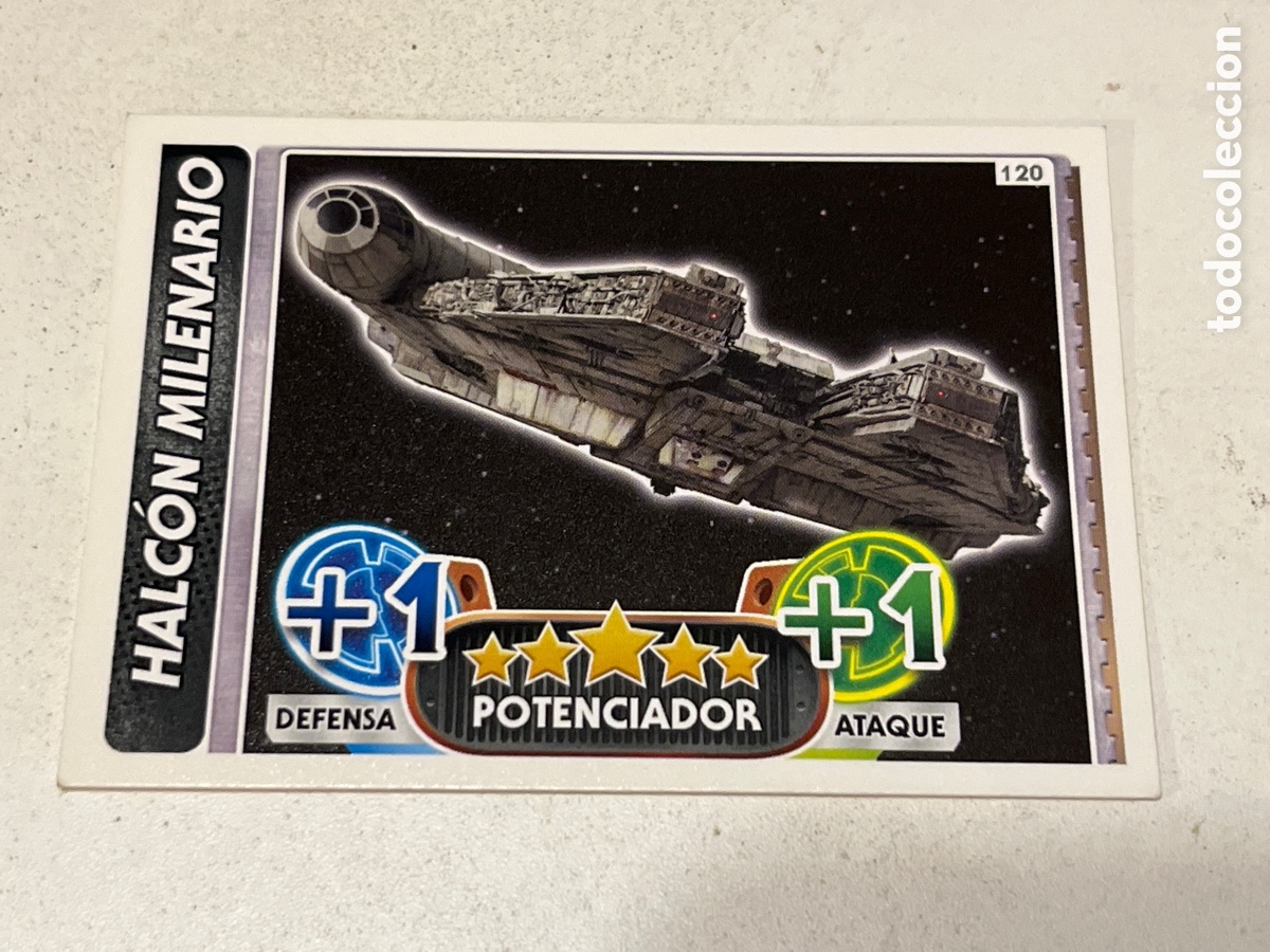 Trading Cards: Cromo Star Wars Topps Force Attax Trading Card N&deg;120 Halc&oacute;n Milenario