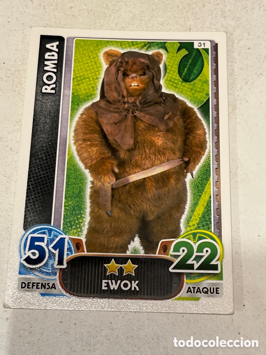 Trading Cards: Cromo Star Wars Topps Force Attax Trading Card N&deg;31 Romba