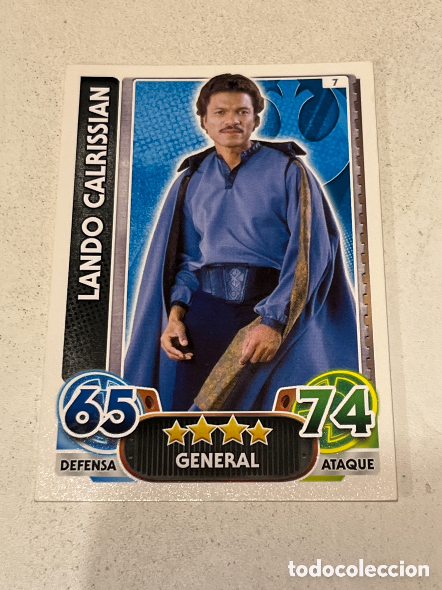 Trading Cards: Cromo Star Wars Topps Force Attax Trading Card N&deg;7 Mando Calrissian